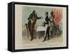 Robert Macaire at the Restaurant-Honore Daumier-Framed Stretched Canvas