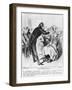 Robert Macaire Hypnotising-Honore Daumier-Framed Giclee Print