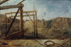 Construction of Seaham Harbour, 1829-Robert Mackreth-Framed Stretched Canvas