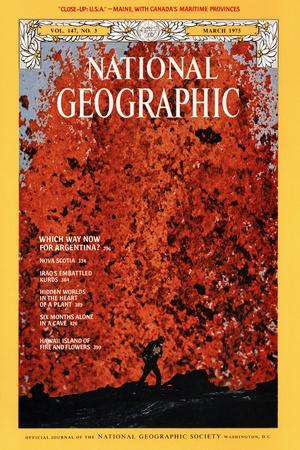 Cover of the March, 1975 National Geographic Magazine