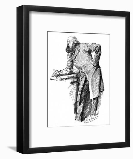 Robert Marq. Salisbury-Harry Furniss-Framed Art Print