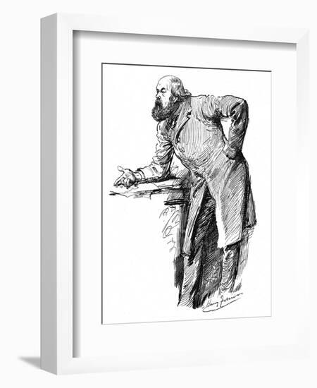 Robert Marq. Salisbury-Harry Furniss-Framed Art Print