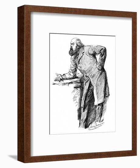 Robert Marq. Salisbury-Harry Furniss-Framed Art Print