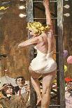 The Girl On The Tower  - Saturday Evening Post "Leading Ladies", September 24, 1960 pg.26-Robert Mcginnis-Mounted Giclee Print