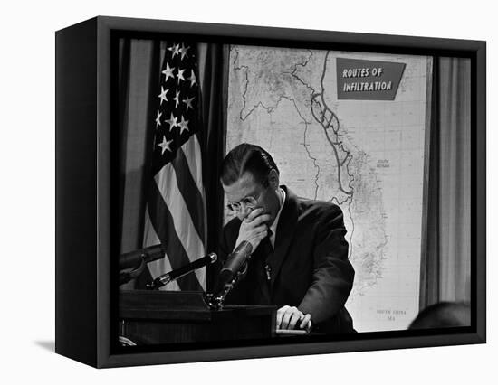 Robert McNamara Defense-William J. Smith-Framed Stretched Canvas