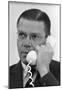 Robert McNamara (On Phone) Art Poster Print-null-Mounted Poster