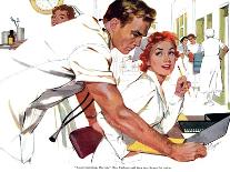 Even Doctors Are Human  - Saturday Evening Post "Leading Ladies", April 3, 1954 pg.26-Robert Meyers-Giclee Print