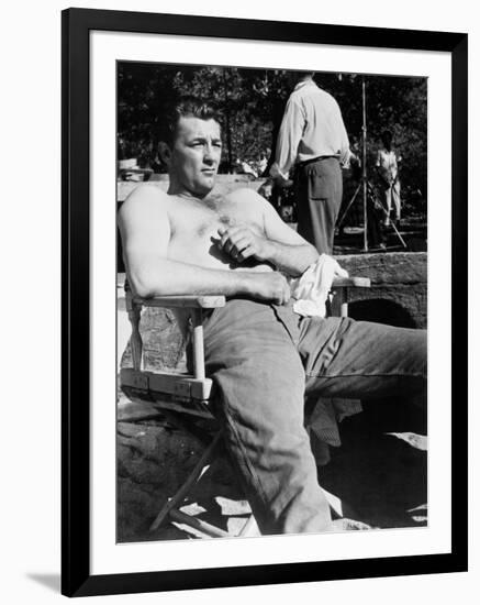 Robert Mitchum, 1956-null-Framed Photographic Print