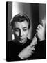 ROBERT MITCHUM in the 40's (b/w photo)-null-Stretched Canvas