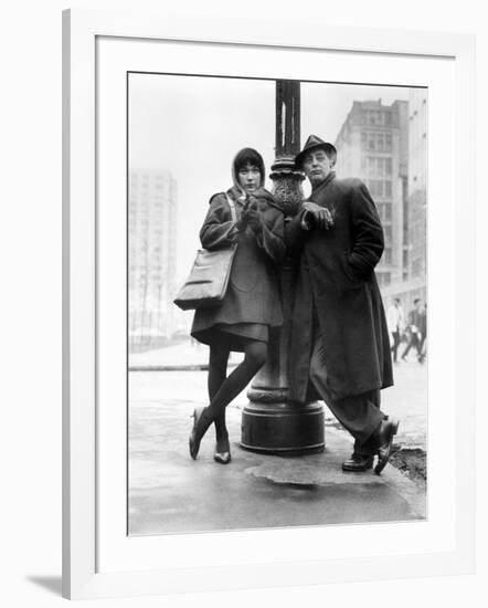 Robert Mitchum, Shirley Maclaine. "Two for the Seesaw" 1962, Directed by Robert Wise-null-Framed Photographic Print