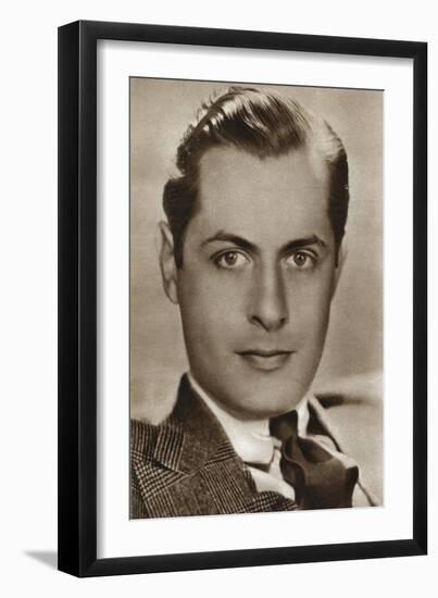 Robert Montgomery, American Actor and Director, 1933-null-Framed Giclee Print