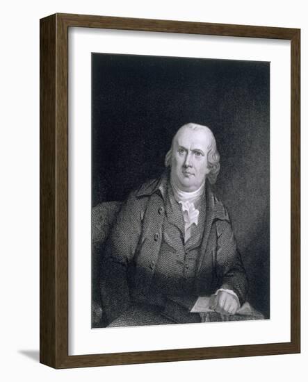Robert Morris (1733-1806) Engraved by Thomas B. Welch (1814-74)-Robert Edge Pine-Framed Giclee Print
