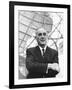 Robert Moses in Front of the New York's World Fair Signature Structure, the Unisphere-null-Framed Photo