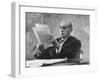 Robert Moses, Nyc Planner and Builder of Highways, Reading Document in His Office-Alfred Eisenstaedt-Framed Photographic Print