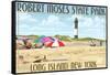 Robert Moses State Park, Long Island, New York-Lantern Press-Framed Stretched Canvas