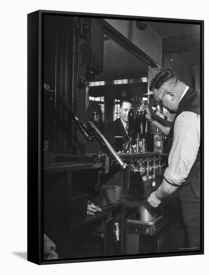 Robert Neve Buying Round of Beer at Bar-Hans Wild-Framed Stretched Canvas