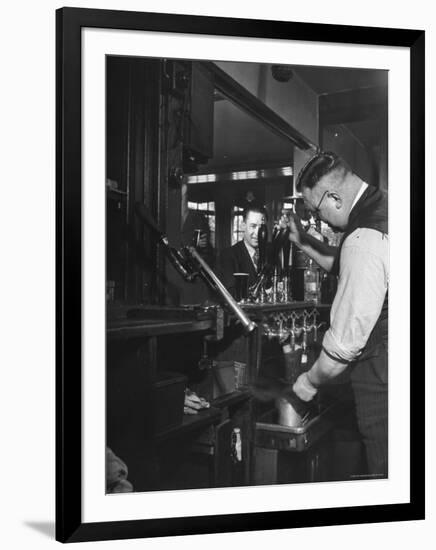 Robert Neve Buying Round of Beer at Bar-Hans Wild-Framed Photographic Print