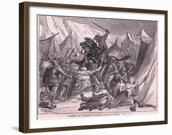 Robert of Normandy Rallying the Crusad Ers Ad 1097-Francois Edouard Zier-Framed Giclee Print