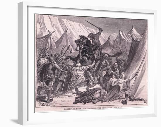 Robert of Normandy Rallying the Crusad Ers Ad 1097-Francois Edouard Zier-Framed Giclee Print