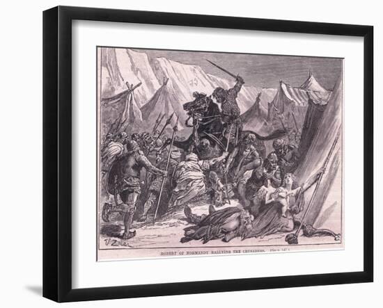 Robert of Normandy Rallying the Crusad Ers Ad 1097-Francois Edouard Zier-Framed Giclee Print