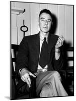 Robert Oppenheimer at the Clinton Engineer Works (Oak Ridge) of the Manhattan Project-null-Mounted Photo