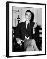 Robert Oppenheimer at the Clinton Engineer Works (Oak Ridge) of the Manhattan Project-null-Framed Photo
