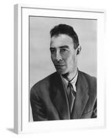 Robert Oppenheimer, Atomic Physicist and Head the Manhattan Project's Secret Weapons Laboratory-null-Framed Photo