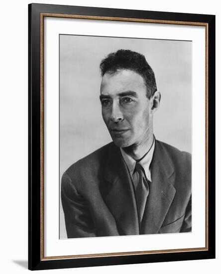 Robert Oppenheimer, Atomic Physicist and Head the Manhattan Project's Secret Weapons Laboratory-null-Framed Photo