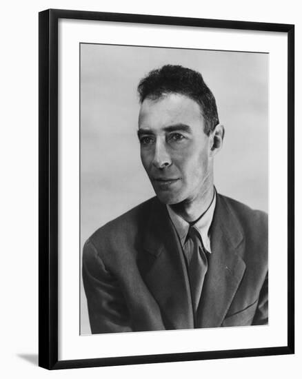 Robert Oppenheimer, Atomic Physicist and Head the Manhattan Project's Secret Weapons Laboratory-null-Framed Photo