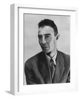 Robert Oppenheimer, Atomic Physicist and Head the Manhattan Project's Secret Weapons Laboratory-null-Framed Photo