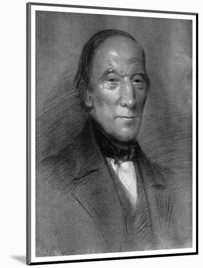 Robert Owen, Welsh-Born Industrialist, Philanthropist and Socialist, 1851-Samuel Bough-Mounted Giclee Print