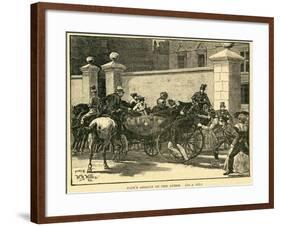 Robert Pate's Striking the Queen Outside Cambridge House-null-Framed Giclee Print