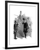 Robert Peel, British Statesman, Arriving at the House of Commons, London, January, 1846-null-Framed Giclee Print