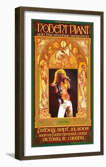 Robert Plant Victoria Concert-Bob Masse-Framed Art Print