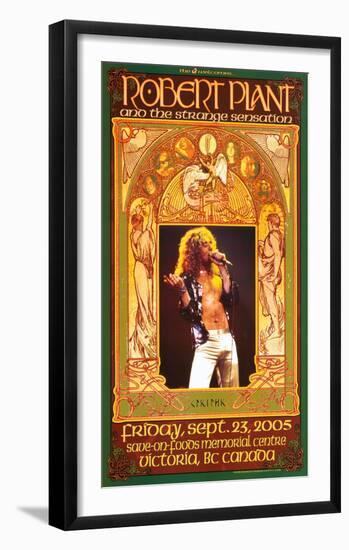 Robert Plant Victoria Concert-Bob Masse-Framed Art Print