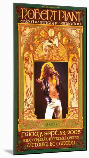 Robert Plant Victoria Concert-Bob Masse-Mounted Art Print