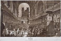 Service of Thanksgiving in St Paul's Cathedral, City of London, 1789-Robert Pollard-Framed Giclee Print