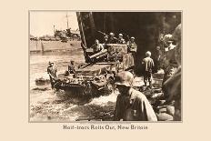 Half-Track Rolls Out, New Britain-Robert R. Brenner-Framed Stretched Canvas