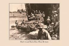 Half-Track Rolls Out, New Britain-Robert R. Brenner-Stretched Canvas