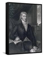 Robert R. Livingston, Engraved by E. Mackenzie-John Vanderlyn-Framed Stretched Canvas