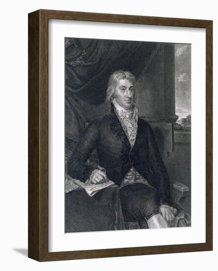 Robert R. Livingston, Engraved by E. Mackenzie-John Vanderlyn-Framed Giclee Print