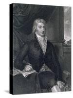 Robert R. Livingston, Engraved by E. Mackenzie-John Vanderlyn-Stretched Canvas