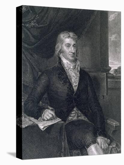 Robert R. Livingston, Engraved by E. Mackenzie-John Vanderlyn-Stretched Canvas