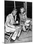 Robert Redford and Jane Fonda sur le tournage du film La Poursuite Impitoyable THE CHASE d'ArthurPe-null-Mounted Photo