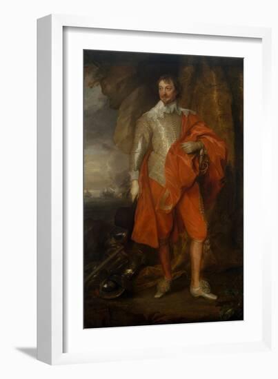 Robert Rich, Second Earl of Warwick, c.1632-35-Anthony van Dyck-Framed Giclee Print