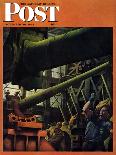 "Gun Factory," Saturday Evening Post Cover, November 18, 1944-Robert Riggs-Giclee Print