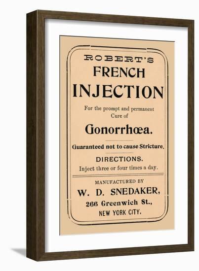 Robert's French Injection-null-Framed Art Print