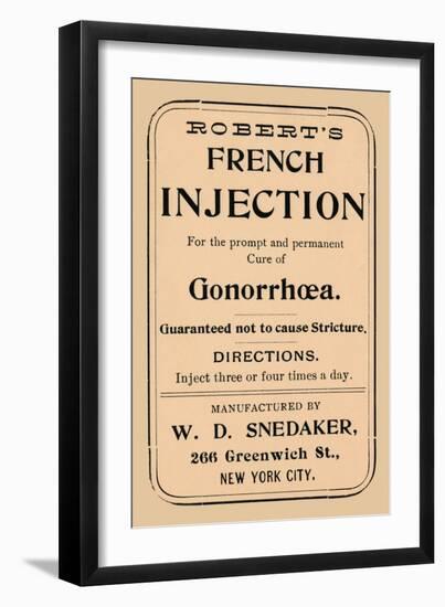 Robert's French Injection-null-Framed Art Print