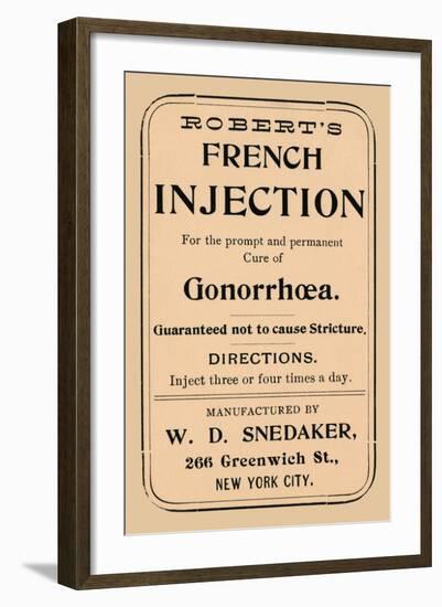 Robert's French Injection-null-Framed Art Print