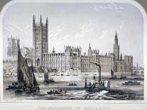 Palace of Westminster, London, C1860-Robert S Groom-Framed Stretched Canvas